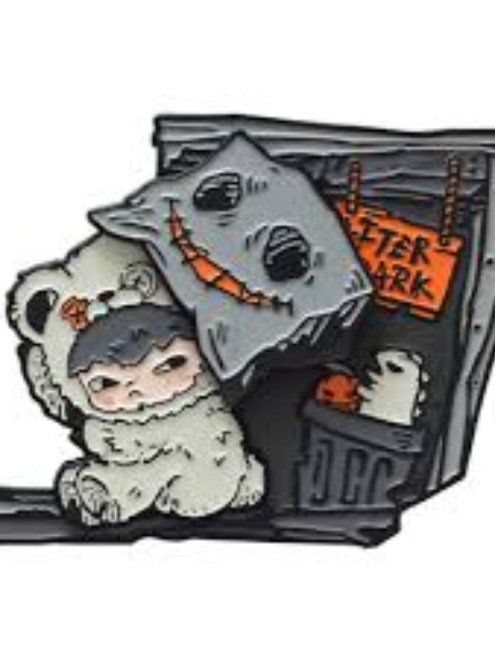 Authentic POP MART Hirono After Dark Fridge Magnet Confirmed Blind Box - Masked